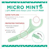 Plackers Micro 12 Counter Flosser with Travel Case Mint 2Pack