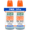 TheraBreath Whitening Mouthwash Dazzling Mint Dentist Formulated 16 Fl Oz 2Pack