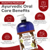 Organic Oil Pulling for Teeth and Gums Natural Cinnamon Flavored Oral Rinse Mouthwash Essential Oils for Bad Breath Ayur