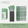 GO Travel Size Mouthwash Packets Individual Mini Single Packets for Fresh Breath TSA Compliant Smart Packet Design to Re