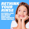 ACT Kids Anticavity Fluoride Rinse Pineapple Punch 169 fl oz Accurate Dosing Cup Alcohol Free