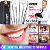 GCATACC Dental Tools Dental Pick Teeth Cleaning Tools Hygiene Kit Plaque Remover for Teeth Professional Stainless Steel
