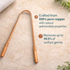 Kosha Ayurveda Copper Tongue Scraper Cleaner Perfect Surgical Tongue Scraper Best Remedy for Bad Breath Maintains Oral H