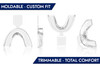 NovaWhite Teeth Whitening Trays Moldable Trimmable Custom Fit Comfortable BPA FREE Latex Free Dental Grade Guard 4 Mouth