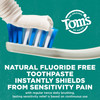 Toms of Maine FluorideFree Rapid Relief Sensitive Toothpaste Fresh Mint 4 oz 3Pack Packaging May Vary