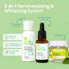 Uncle Harrys Natural Remineralization Kit with Tooth Whitening 3 Products Strengthen Weak Enamel Brighten Smile Correct