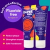 BURST Fluoride Free Strawberry Kids Toothpaste 4oz Great Tasting Dye Free for Baby Toddler Age 0 with Nano Hydroxyapatit