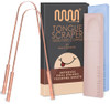 MasterMedi Tongue Scraper with Case Easy to Use Tongue Scraper for Adults Tongue Cleaner for Oral Care Hygiene Copper Se