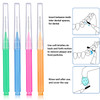 Patelai 100 Pieces Braces Brush for Cleaner Interdental Brush Toothpick Dental Tooth Flossing Head Oral Dental Hygiene F