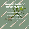 Isshah Biodegradable Bamboo Handle Interdental Brushes Between Teeth Cleaner Deep Clean Toothpick FSC Certified and PETA