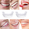 2 Pairs Veneers Snap in Teeth Teeth Comfort Fit Whitening Veneer Snap on Dentures with Woman Man Party in Smile Beautifu