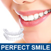 2 Pairs Veneers Snap in Teeth Teeth Comfort Fit Whitening Veneer Snap on Dentures with Woman Man Party in Smile Beautifu