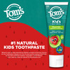 Toms of Maine ADA Approved Fluoride Kids Toothpaste Natural Toothpaste Dye Free No Artificial Preservatives Silly Strawb