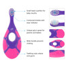 Slotic Baby Toothbrush Toddler Toothbrush for Age 02 Years Old Extra Soft Bristle for Baby Teeth Infant Gums EasyGrip Fi