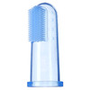 Brilliant Baby Finger Toothbrush Silicone Gum Massager and Teether Brush for InfantToddler 3 Months Old and Up BlueClear