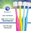 Brilliant Oral Care Baby Toothbrush with Soft Bristles and Round Head for a Toddler Approved Easy to Use AllAround Clean