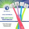 Brilliant Oral Care Child Toothbrush with Soft Bristles and Round Head for a Kid Approved Easy to Use AllAround Clean Mo