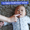 Jack N Jill Stage 1 Silicone Finger Toothbrush Baby Toothbrush 6 to 12 Months Baby Oral Cleaner Travel Size Two Brushes
