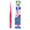 Brilliant Oral Care Adult Toothbrush with Soft Bristles Round Head and AllAround Clean for Teeth and Gums Red 1 Pack