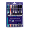 Ooak Toothbrush Tapered VArc Soft Bristles XL Brush Head 6 Pack Multiple Colors