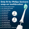 Ofashu Replacement Toothbrush Heads Compatible with Philips Sonicare Protectiveclean C1 C2 4100 5100 6100 9024 6250 Whit