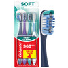 Colgate 360 Deep Clean Soft Toothbrush for 4 in 1 Bacterial Removal Features Floss Tip Bristles and Tongue Cleaner 4 Cou