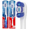 Colgate 360 Floss Tip Sonic Powered Battery Toothbrush 2 Pack
