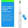 Voom Sonic Pro 7 Series Replacement Brush Heads Advanced Bristle Technology Soft Dupont Nylon Bristles Oral Care White P