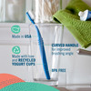 Preserve Eco Friendly Adult Toothbrushes BPA Free Made in The USA from Recycled Plastic Lightweight Toothbrush in Travel