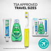 Handy Solutions Oral Care 3Piece Travel Size Set wMouthwash Toothpaste Folding Toothbrush Pack of 6 TSA Approved