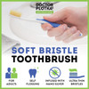 MOUTHWATCHERS Soft Flossing Toothbrushes for Adults Value 6 Pack Ultra Clean Manual Toothbrush Set for Sensitive Teeth G