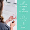 Bril UVC Toothbrush Sanitizer Portable Cleaner Travel Toothbrush Holder 3Minute Sanitizing Cycle with Rechargeable Batte