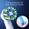 OralB Cross Action Electric Toothbrush Replacement Brush Heads 10 ct
