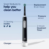 OralB Pro 1000 Rechargeable Electric Toothbrush Black