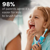 Philips Corded Electric Sonicare Kids Rechargeable Toothbrush with Builtin Bluetooth 2Pack