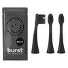 BURST Genuine Replacement Heads for Original Sonic Electric Toothbrush Black3 Pack Ultra Soft Bristles for a Deep Clean