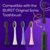 BURST Genuine Replacement Heads for Original Sonic Electric Toothbrush Black3 Pack Ultra Soft Bristles for a Deep Clean