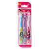 Care Cleaning BarbieGirls Soft Bristle Toothbrush Set 3 Count