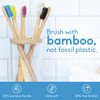 The Humble Co Bamboo Toothbrushes 5 Pack Soft Bristles Natural Bamboo Toothbrush BPA Free Soft Bristles for Sensitive Gu