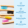 The Humble Co Bamboo Toothbrushes 5 Pack Soft Bristles Natural Bamboo Toothbrush BPA Free Soft Bristles for Sensitive Gu