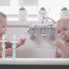 Haakaa 360 Silicone Baby Toothbrush 100 Soft Food Grade Silicone BPAFree Suction Base Safe for Babies 6 Months Gentle Gu
