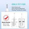 Replacement Brush Heads for Waterpik Sonic Fusion 20 Flossing Toothbrush Head for Water pik with ColorCoded Rings Hygien
