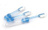 FRESHMINT Individually Wrapped Bulk 2Piece Travel Toothbrush 100 Pack Collapsible Toothbrush Easy to Grip Soft Nylon Bri