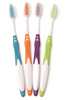 FRESHMINT Individually Wrapped Bulk Premium Toothbrushes 100 Pack Oversized Easy Grip Handle Soft Multi Color Nylon Bris