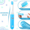CHENGU 8 Pack Soft Travel Toothbrushes Mini Portable Toothbrush with Case Camping Pocket Toothbrush for Home School Busi