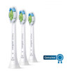 Philips Sonicare W DiamondClean Genuine Replacement Electric Toothbrush Heads White 3 Pack HX606365