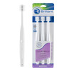 Brilliant Oral Care Adult Sensitive Toothbrush with Extra Soft Bristles Round Head and Gentle AllAround Clean for Tender