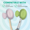 Steripod Clipon Toothbrush Protector GreenSilver 2 Count