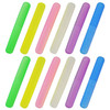 12PCS Plastic Toothbrush Case Six Colors Portable Dustproof Toothbrush Cases Toothbrushes Holder for Daily and Travel Us