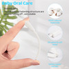 Tondiamo 100 Pcs Baby Tongue Cleaner for 036 Months Bulk Disposable 3D Soft Infant Baby Mouth Oral Cleaner with 3 Pieces